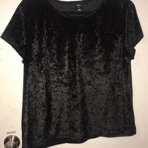 Velvet top